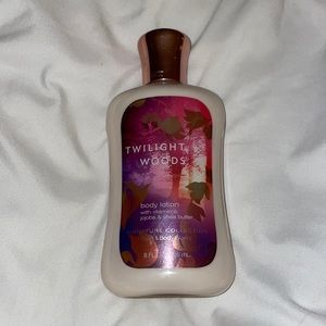 Half used twilight woods bath and body works lotion